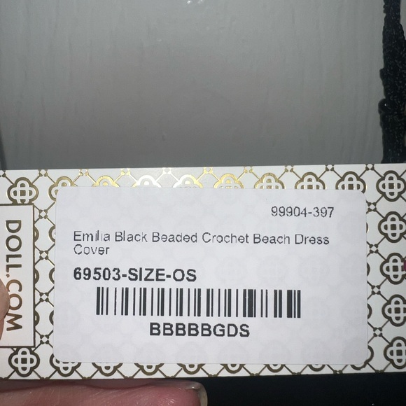 Dolls swim beaded cover up NWT - Picture 3 of 3